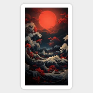 The Red Sun and the Ancient Gods Sticker